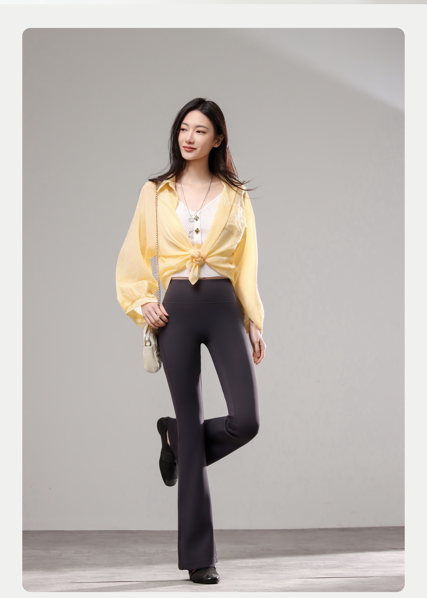 GZ May Stream #10: (PO) 6006 FlexiShape Bootcut Leggings (SSize: UW:28-40cm H35-50cm L102cm, MSize:UW30-45cm H37-55cm L103cm, LSize:UW32-50cm H39-60cm L105cm, XLSize:UW34-55cm H41-68cm L106cm)