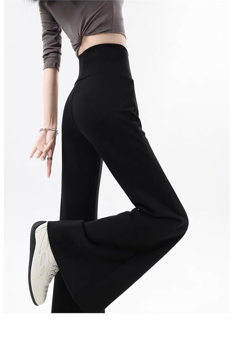965 Caralyn Cloud Soft Bell Bottom Cotton Pants (L Size: UW 33-45cm; H 45-60cm; L 105cm, XL Size: UW 35-50cm; H 46-65cm; L 105cm)