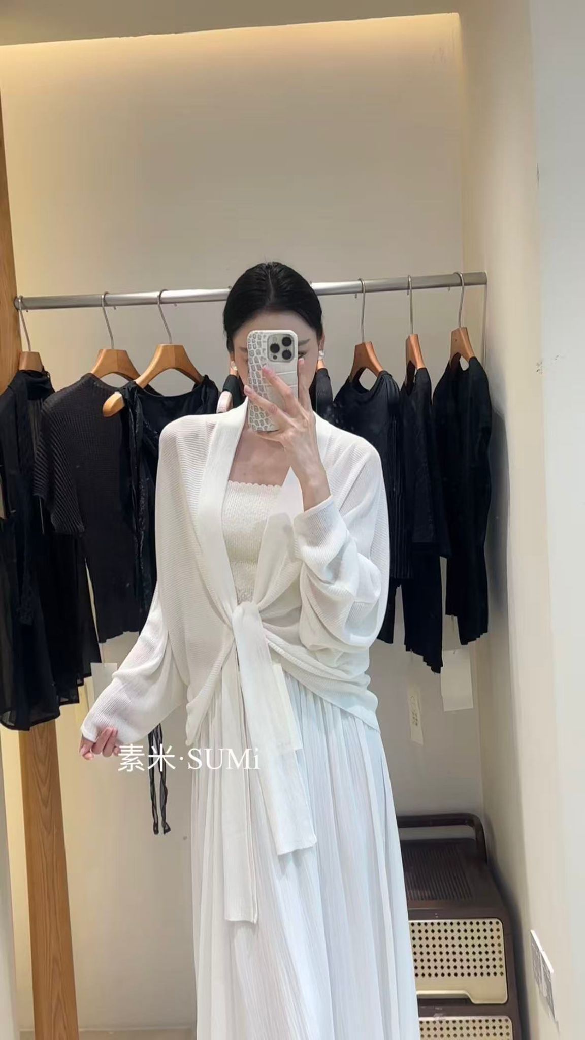 GZ May Stream #10: (PO) 1266 Soft Drape Knit Bolero w Sash (Free Size)