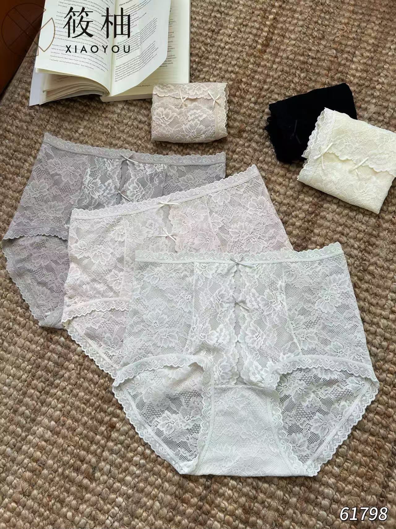 HZ July Stream #6: (PO) 61798 Special Buy! Lace High Waist Panty (UW 29-43cm; H 33-50cm) Box of 5