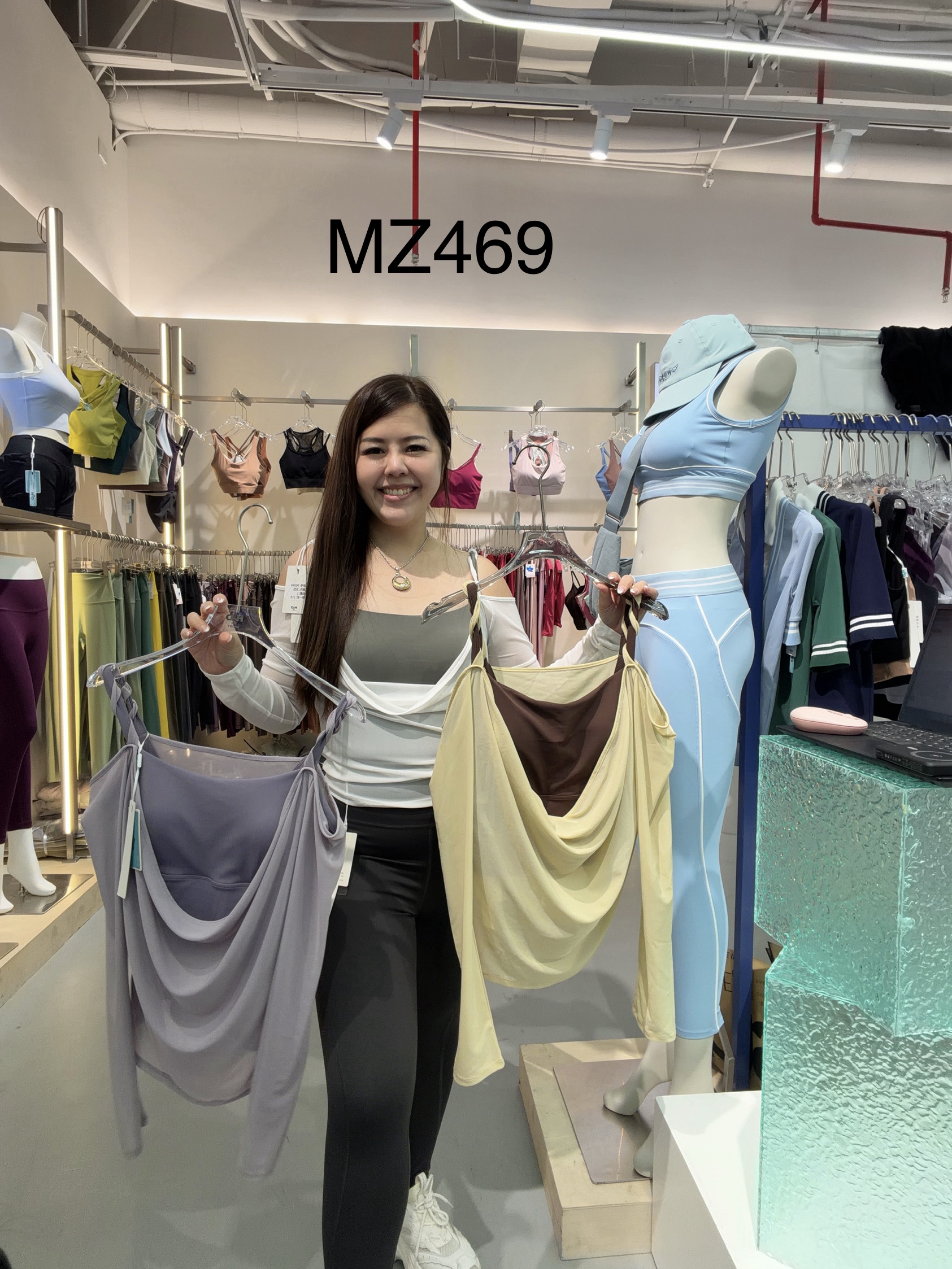 GZ July Stream #11: (PO) MZ469 Long Sleeved Off-Shoulder Mesh Top (S Size: B 34cm; L 49cm, M Size: B 36cm; L 50cm, L Size: B 38cm; L 52cm, XL Size: B 40cm; L 53cm)