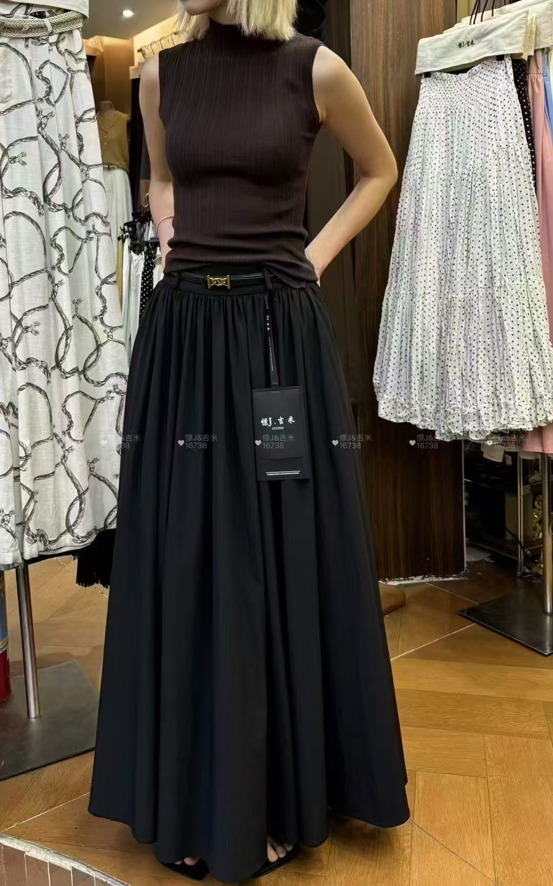 GZ July Stream #susan: (PO) 16738 Elegant Maxi Flare Skirt