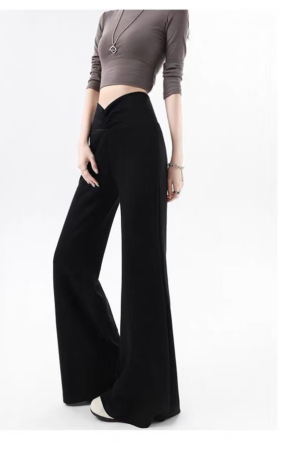 965 Caralyn Cloud Soft Bell Bottom Cotton Pants (L Size: UW 33-45cm; H 45-60cm; L 105cm, XL Size: UW 35-50cm; H 46-65cm; L 105cm)