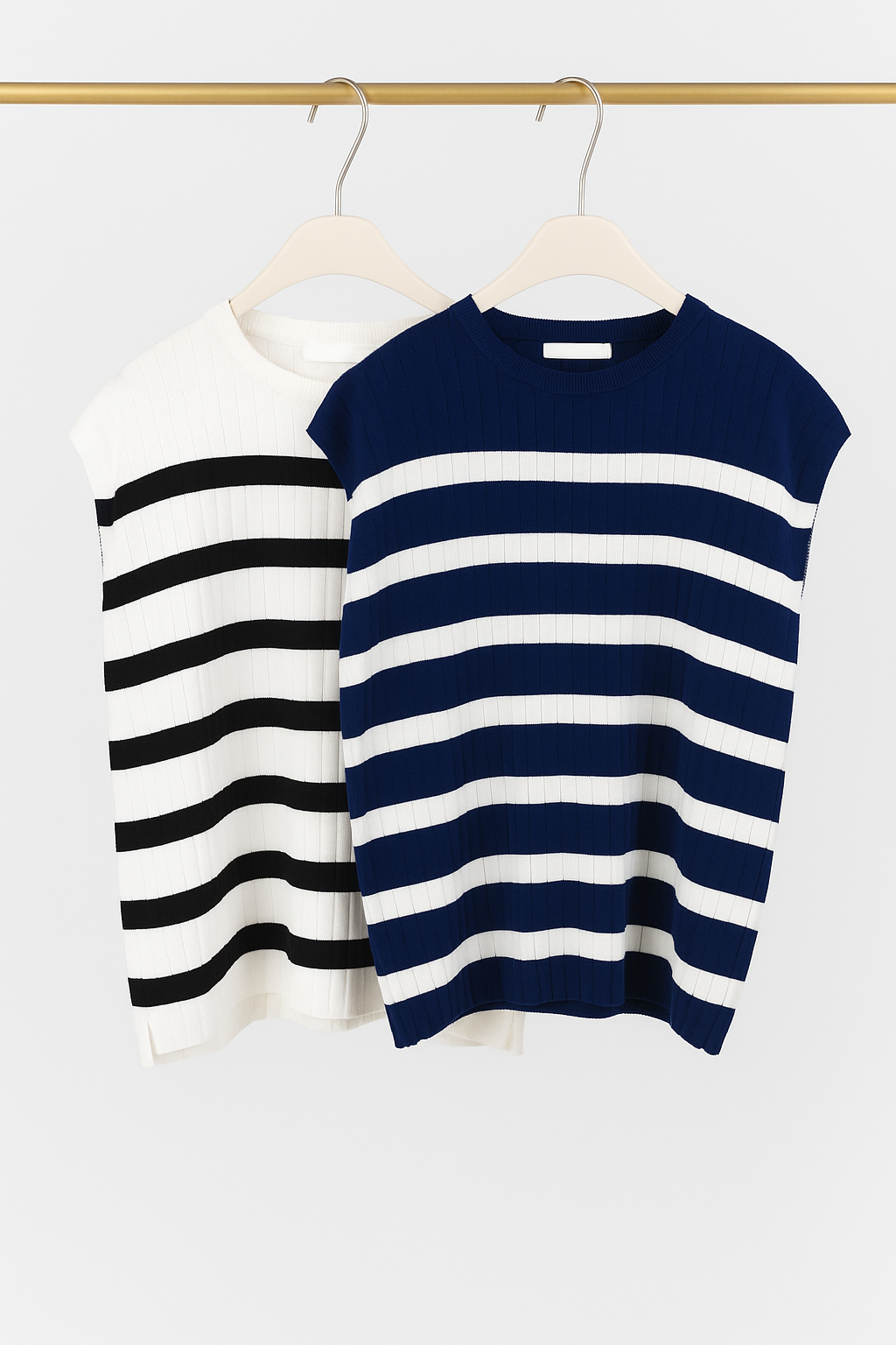 YH615 Sevyn Sleeveless Striped Knit Top (B 51-61cm; L 57cm)