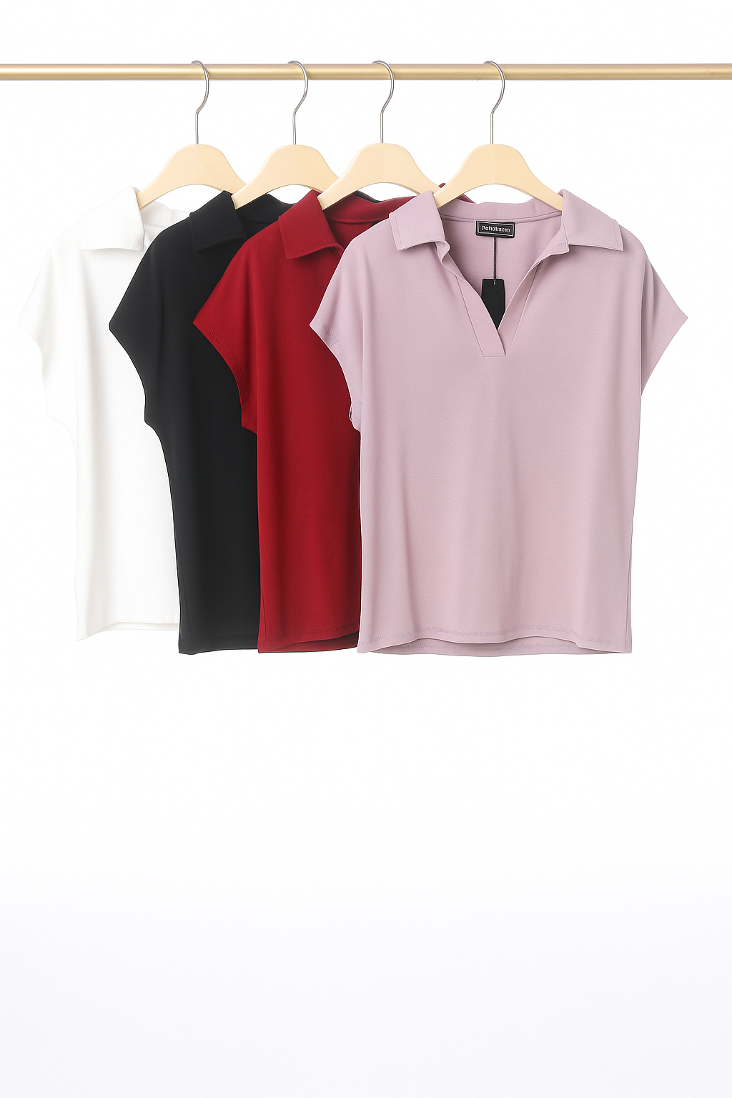 G252 Cody Cap Sleeve Collared Cotton Top (B 48-58cm; L 60cm)