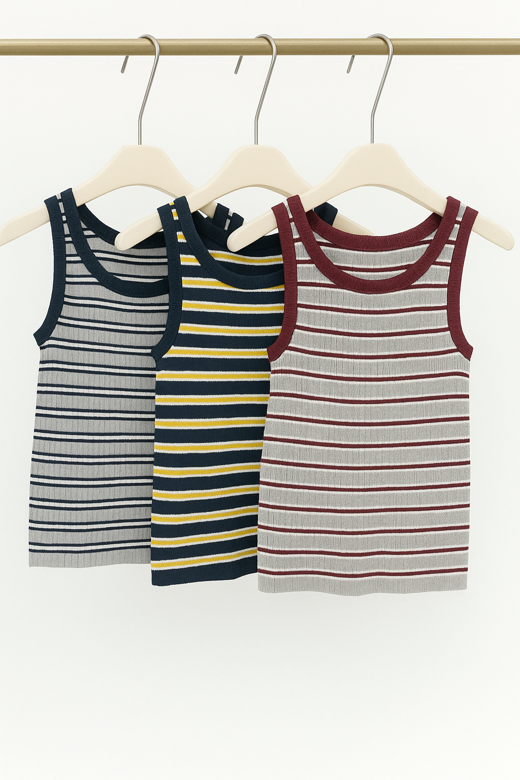 M457 SALES Truly Striped Knit Tank Top (B 29-49cm; L 48cm)