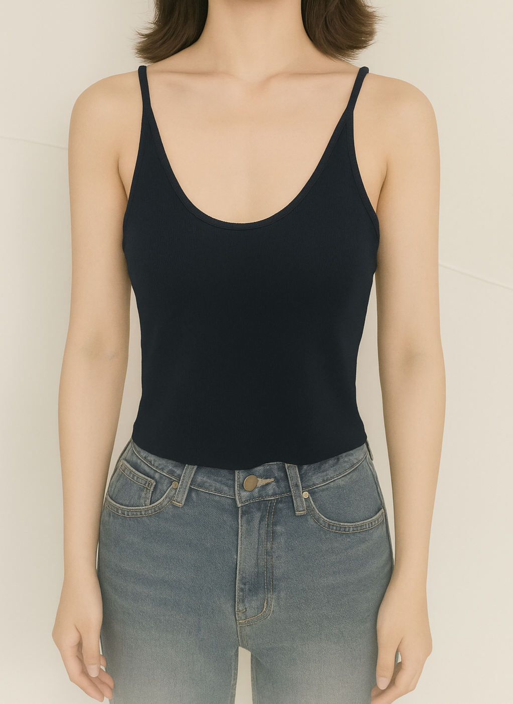 5881 Ulyssa U Neck Cotton Padded Top (B 31-49cm; L 44cm)