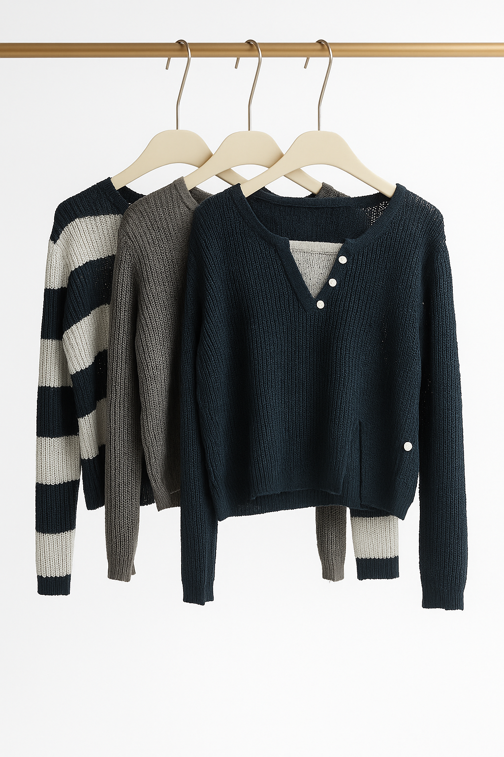 6129 Lucille Layered Look Long Sleeve Crochet Top (B 53-58cm; L 44cm)