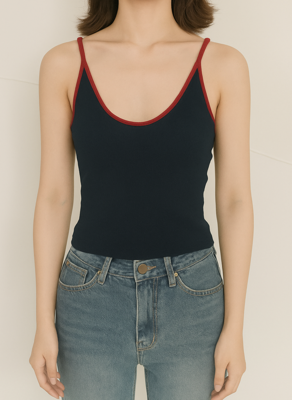 5881 Ulyssa U Neck Cotton Padded Top (B 31-49cm; L 44cm)