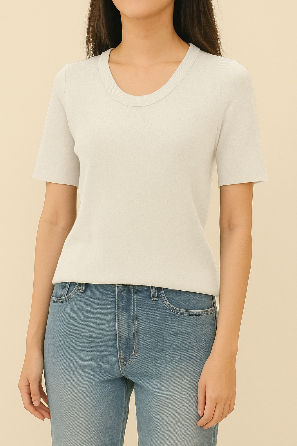 885 Nash Short Sleeve Knit Top (B 38-55cm; L 53cm)