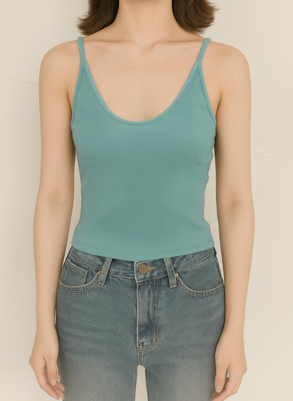 5881 Ulyssa U Neck Cotton Padded Top (B 31-49cm; L 44cm)