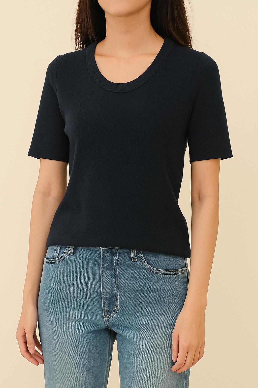 885 Nash Short Sleeve Knit Top (B 38-55cm; L 53cm)