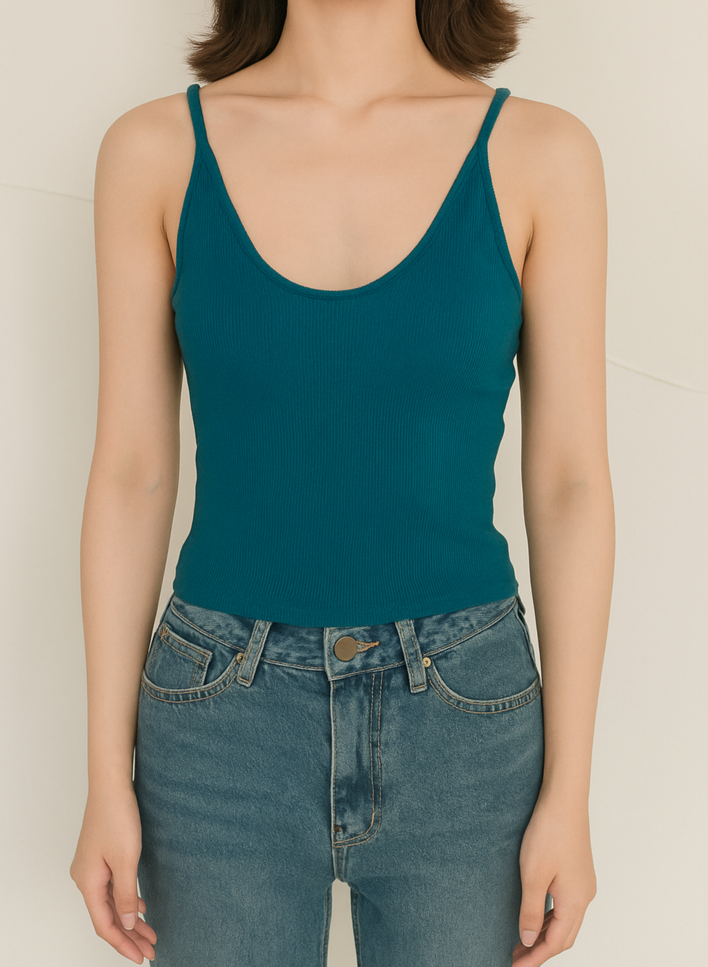 5881 Ulyssa U Neck Cotton Padded Top (B 31-49cm; L 44cm)