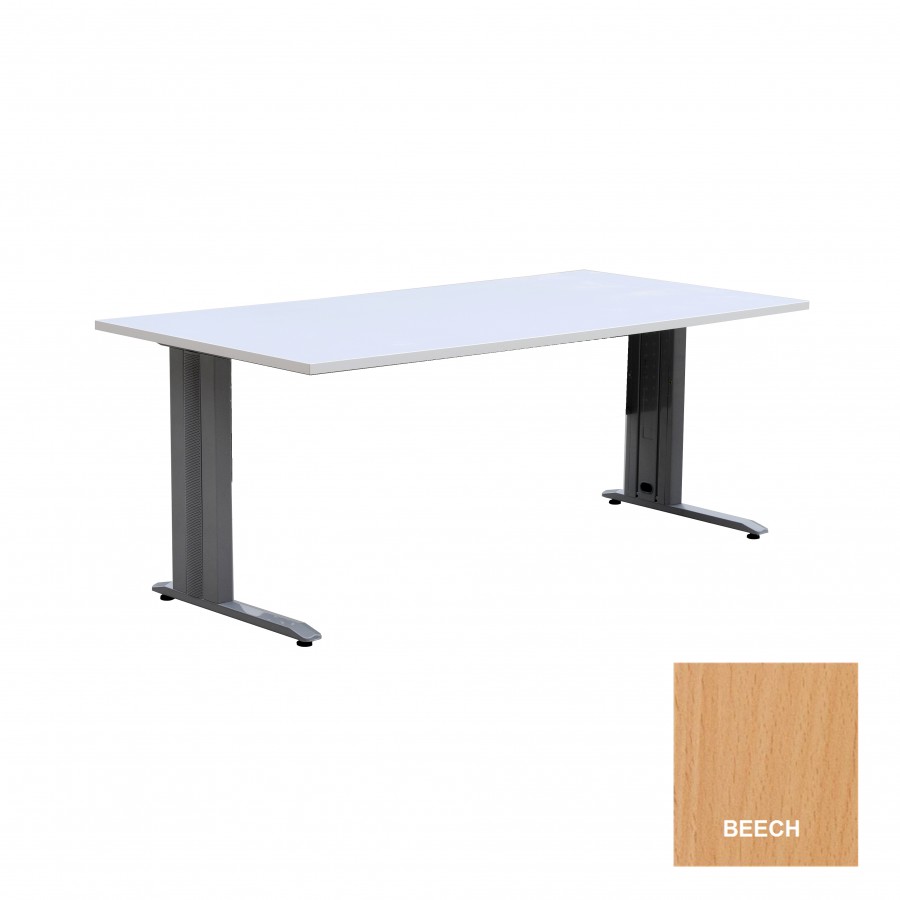 Office Desk with Rectangular Metal Frame