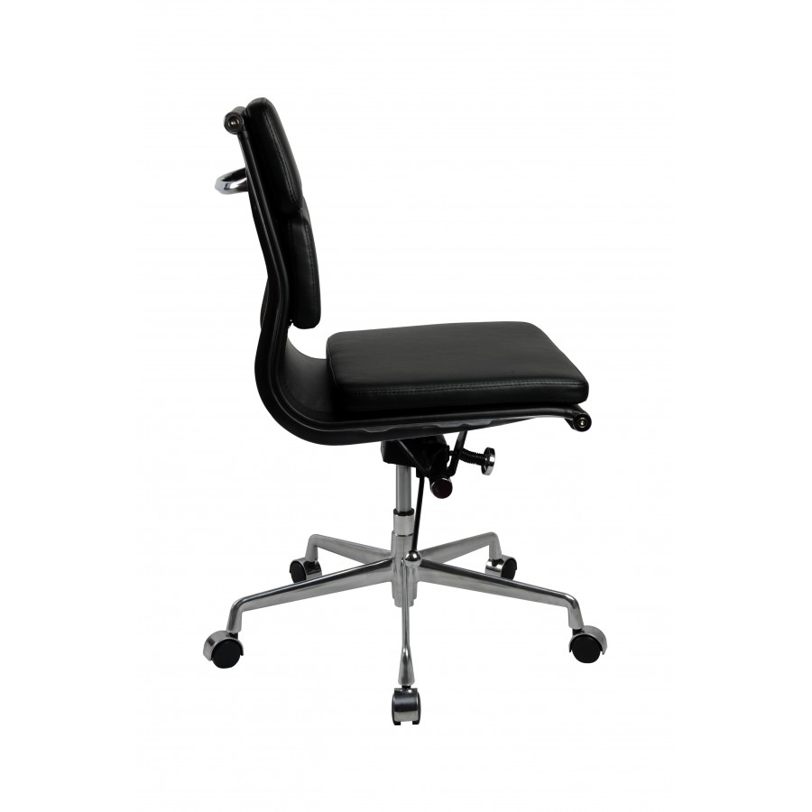 Manta Executive Mid Back Chair Leather - No Arms
