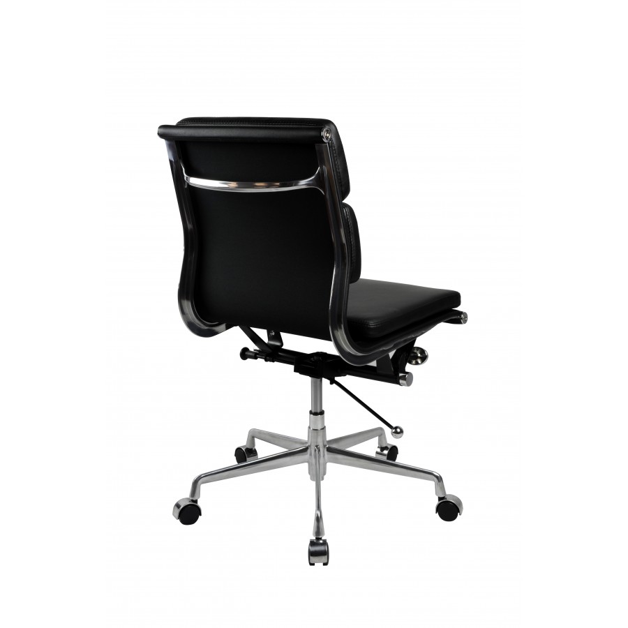 Manta Executive Mid Back Chair Leather - No Arms