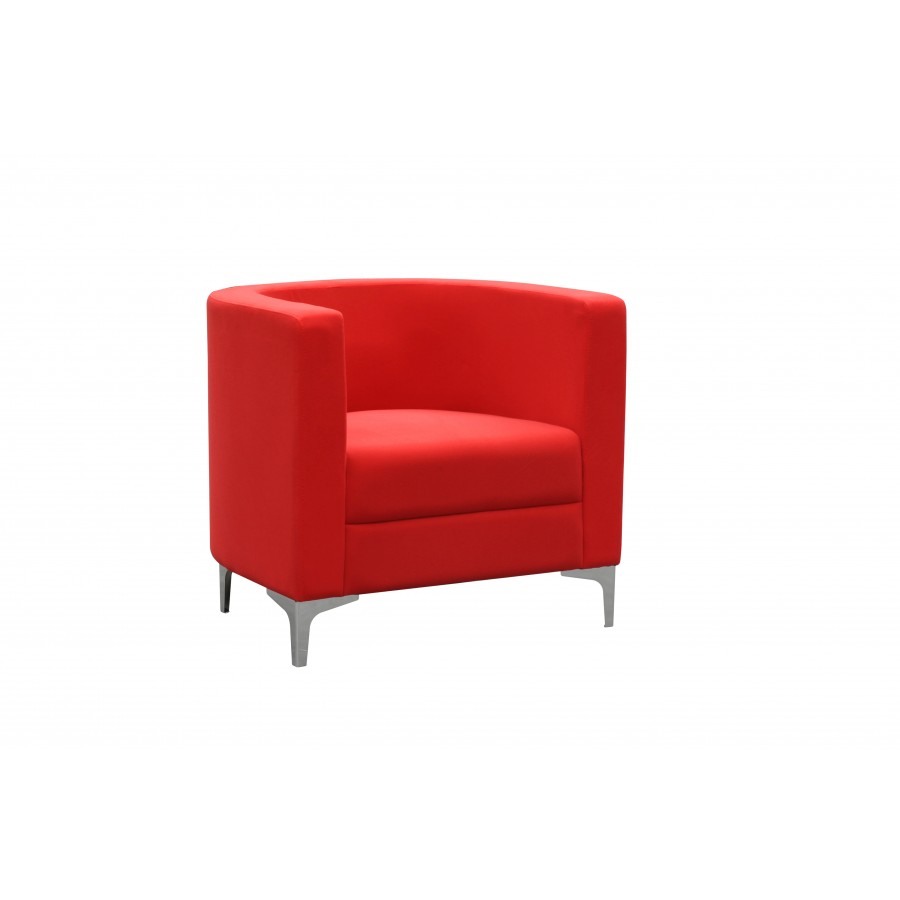 Miko Modern Lounge Tub Chair Single Seater Fabric& PU