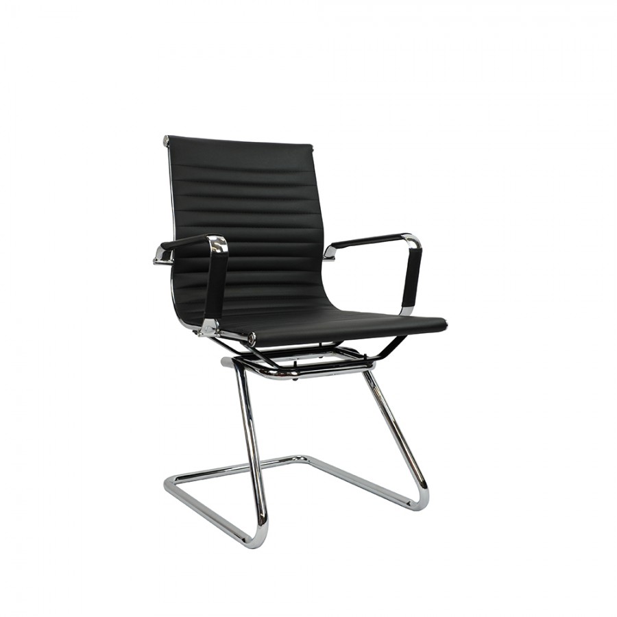 Eames Cantilever Medium Back Visitor Chair Black Muti Option
