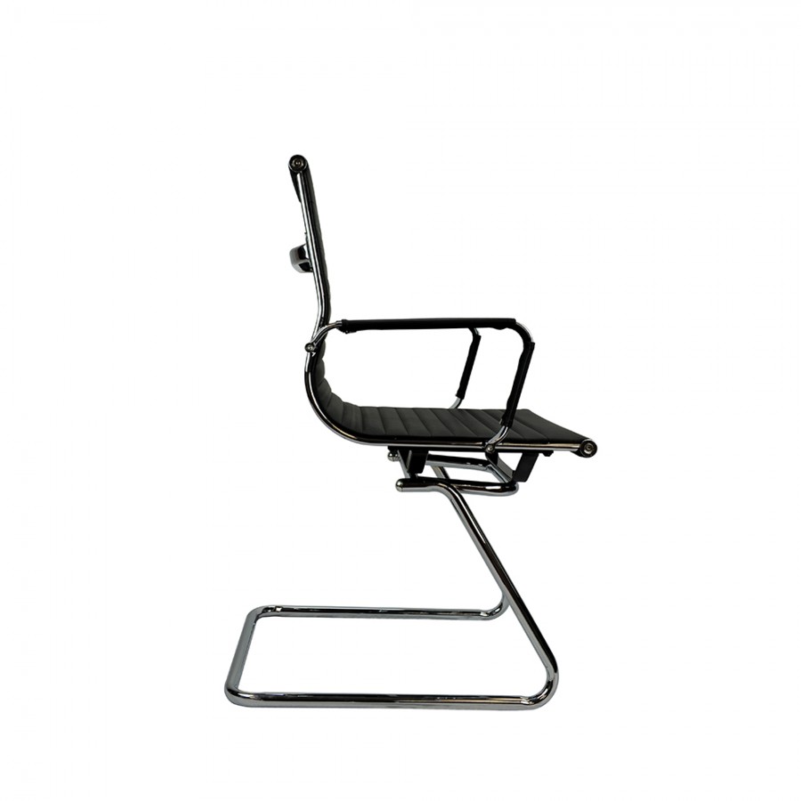 Eames Cantilever Medium Back Visitor Chair Black Muti Option