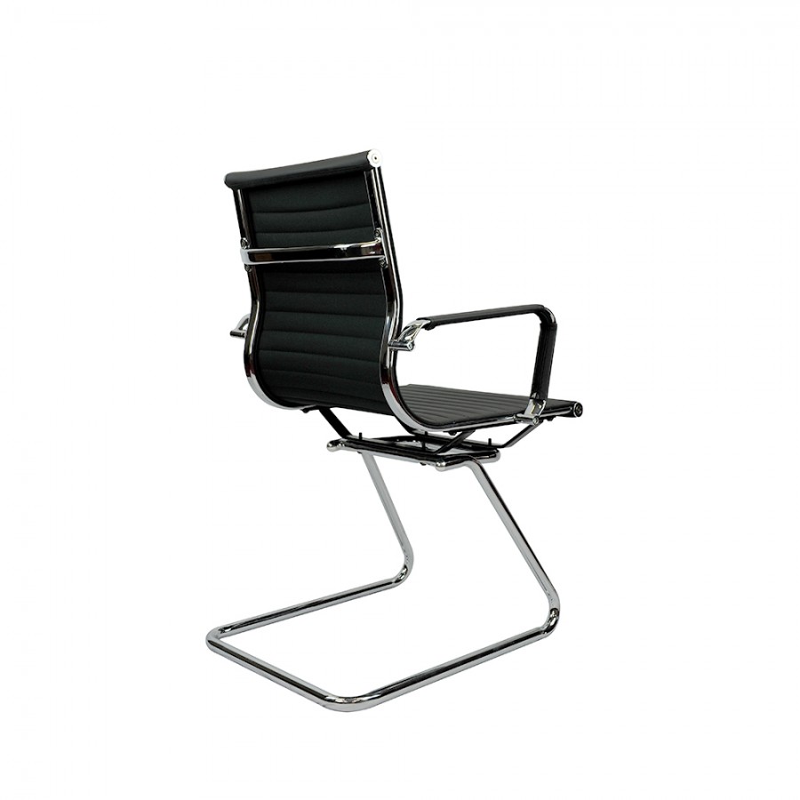 Eames Cantilever Medium Back Visitor Chair Black Muti Option