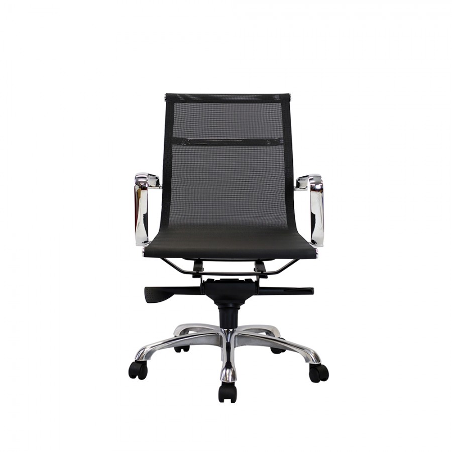 Eames Executive Mesh Medium Back Chair Black