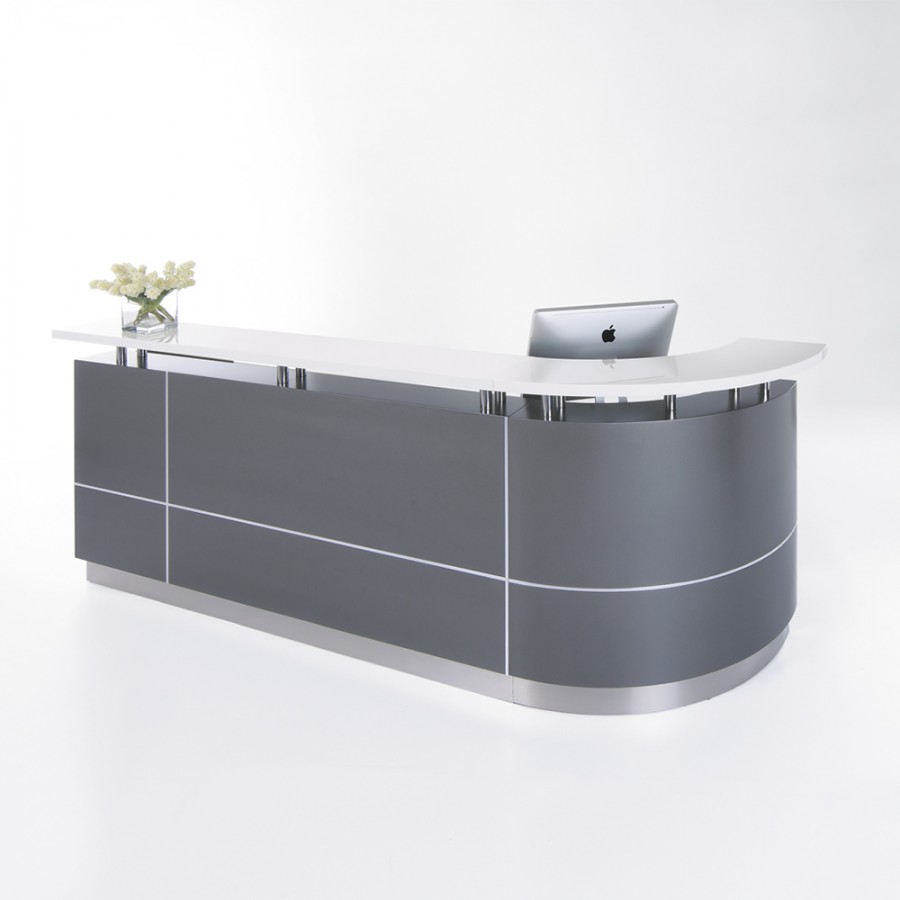 Executive Reception Counter - J Shape W2750mm