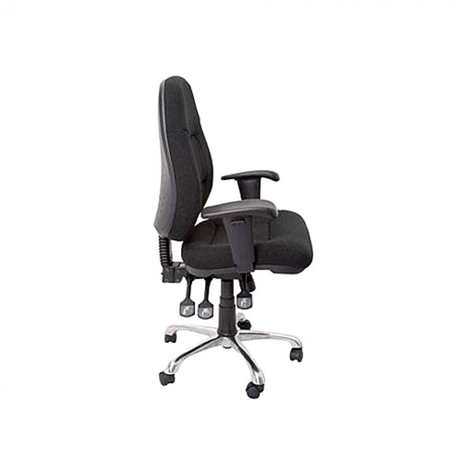 Operator High Back Chair - Chrome Base