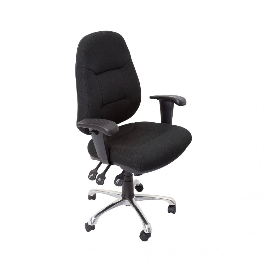 Operator High Back Chair - Chrome Base