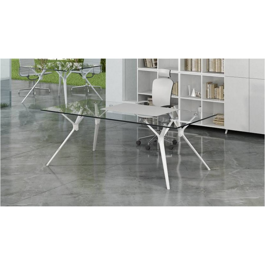 Forza Glass Top Desk