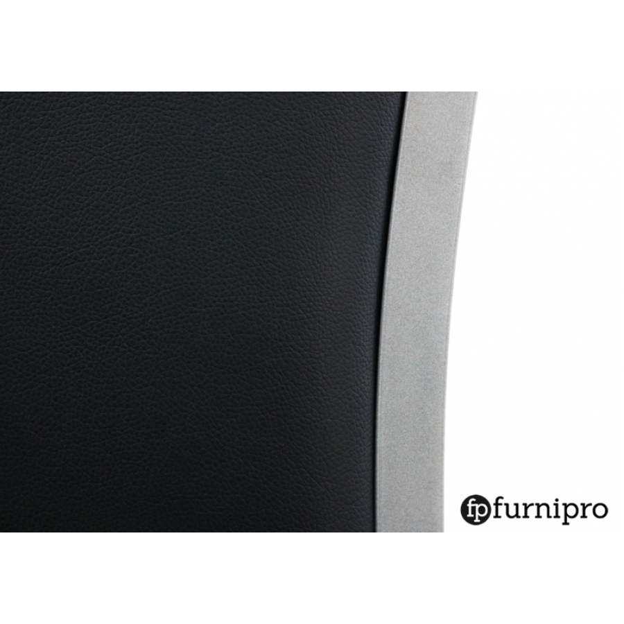 Hospitality Stackable Vinyl Function Chair - Silver