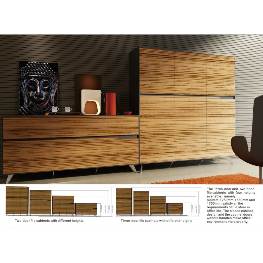 Novara Executive Cabinet with 6 Doors Multiple Heights