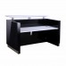 Hugo Office Reception Counter High Gloss Black W1800mm (Hurry while stock lasts)