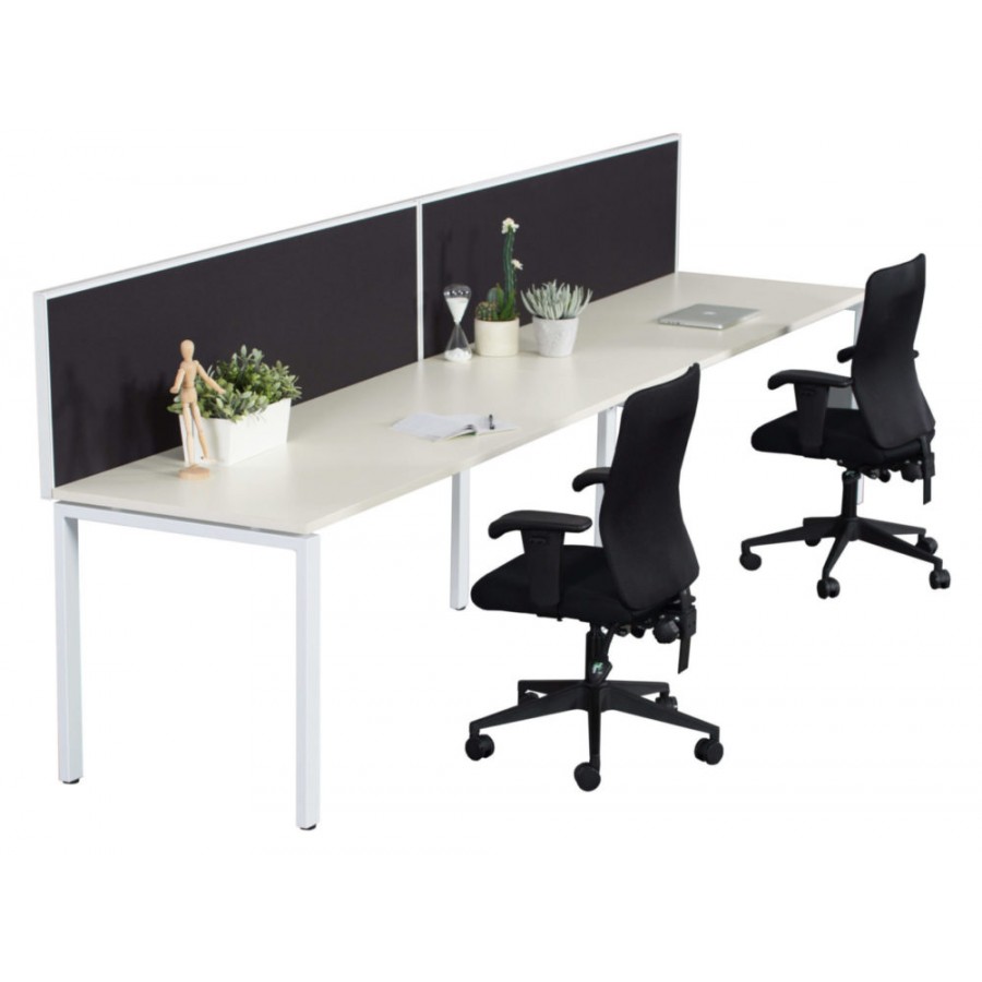 Single Sided With Screens Work Station With Profile Leg 1800x700