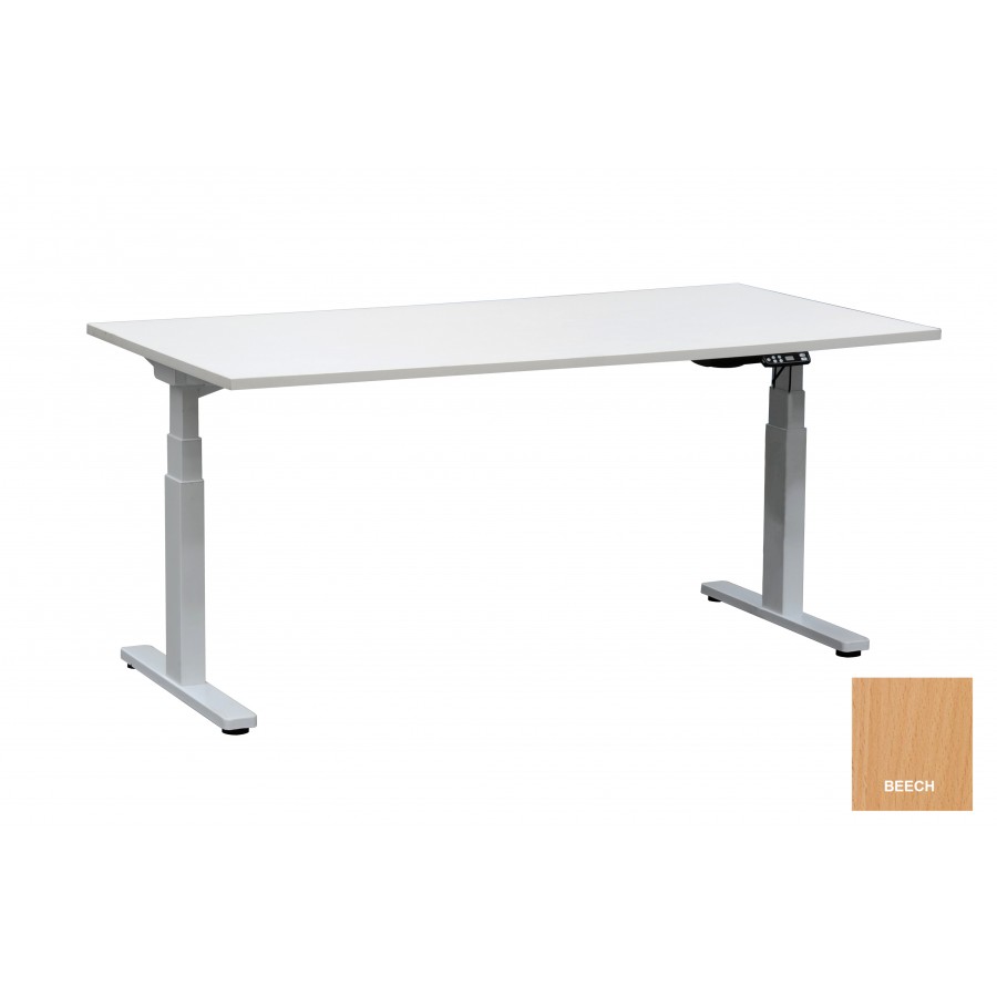 Electric Height Adjustable Metal Frame Desk - Single Motor