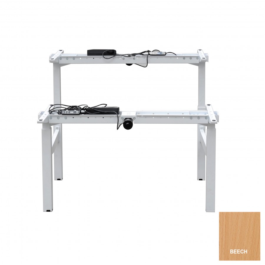 Electric Height Adjustable Sit Stand Desk - Twin Motor