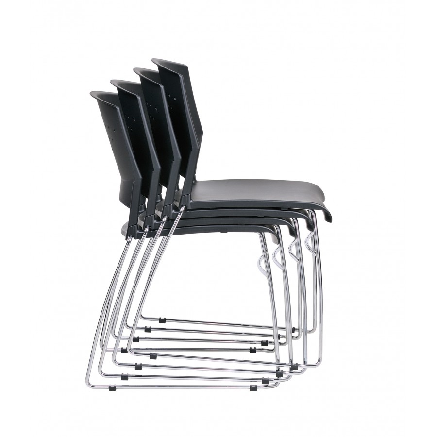 Lynx Stackable Traning Chair with Chrome Frame