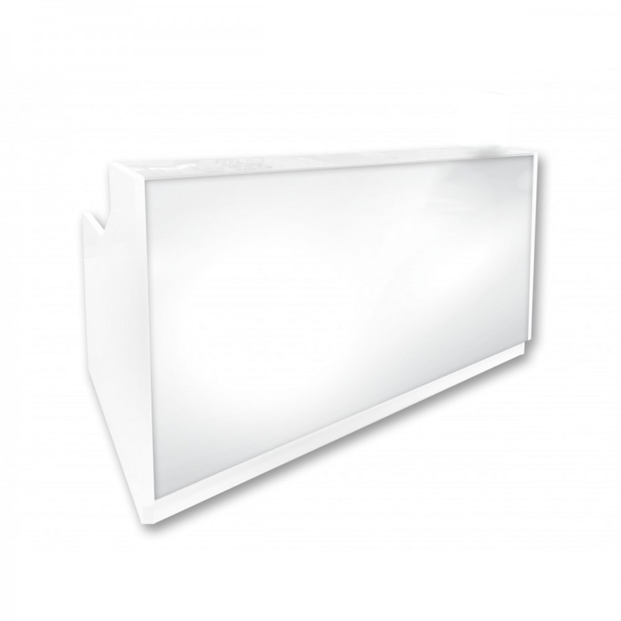 Roma Modern Office Reception Counter White 1800mm