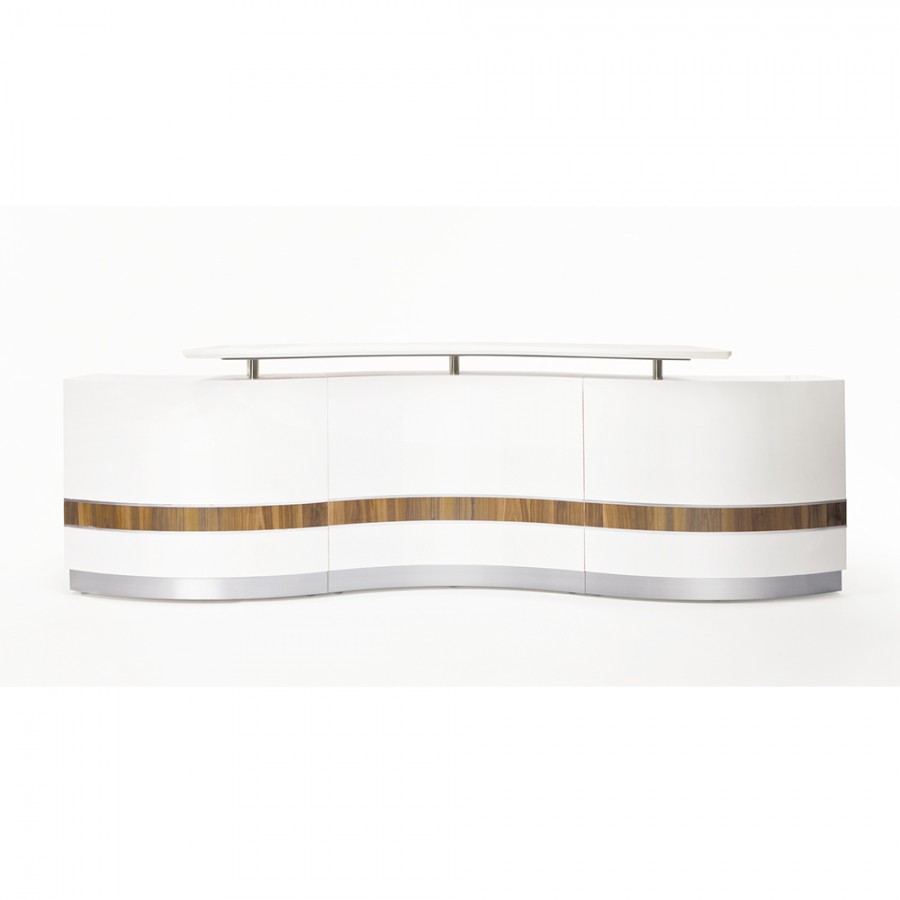 Martinique Waved Office Reception Counter