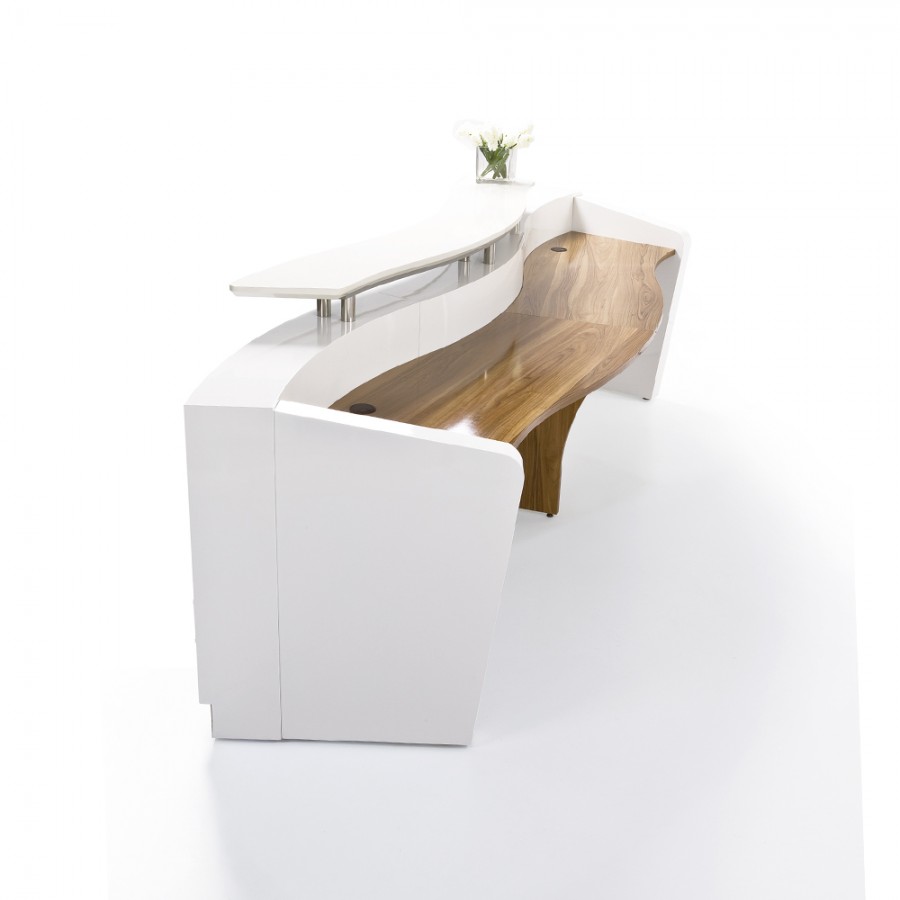 Martinique Waved Office Reception Counter