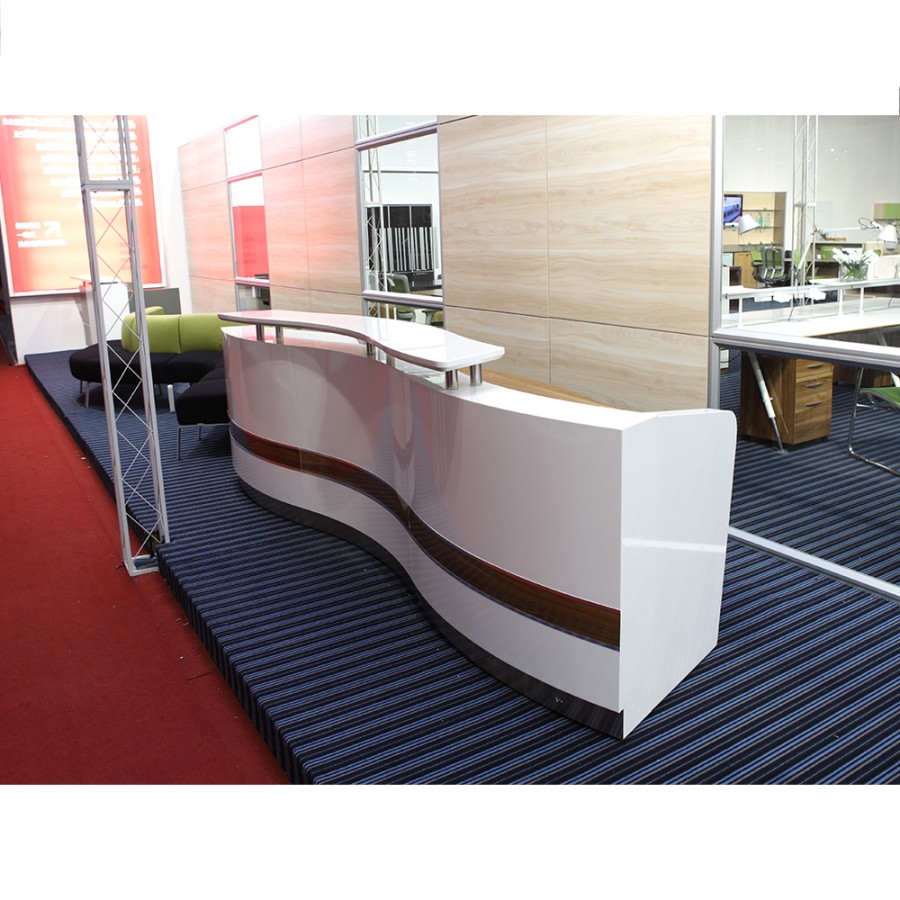 Martinique Waved Office Reception Counter
