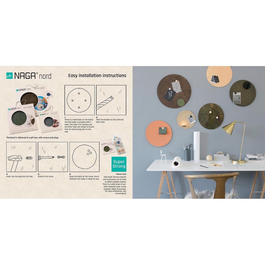 Naga Nord Magnetic Circle Glass Boards 350mm