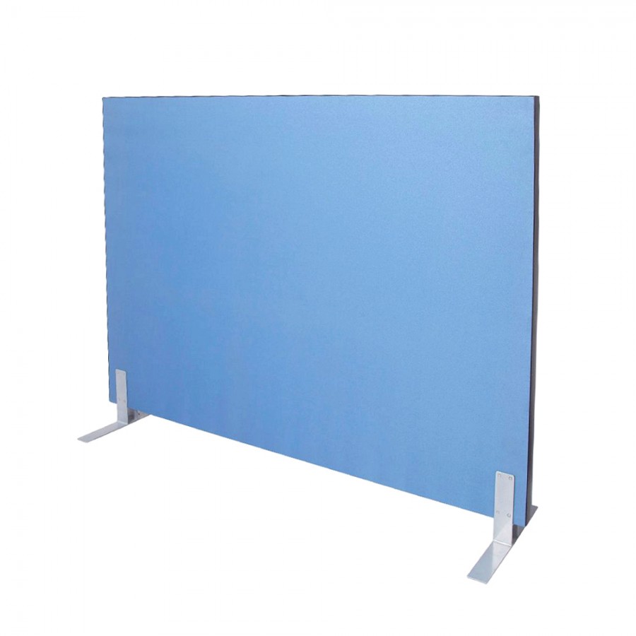 Acoustic Pinnable Partition Free Stand Screen - Blue
