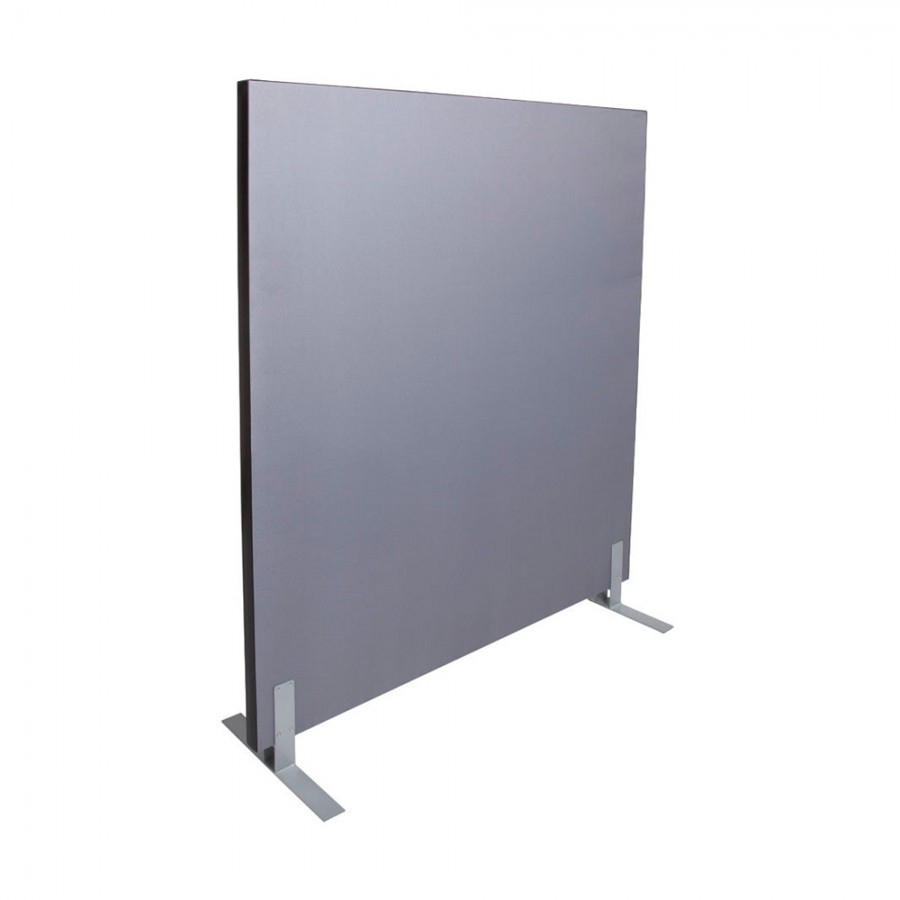 Acoustic Pinnable Partition Free Stand Screen - Grey