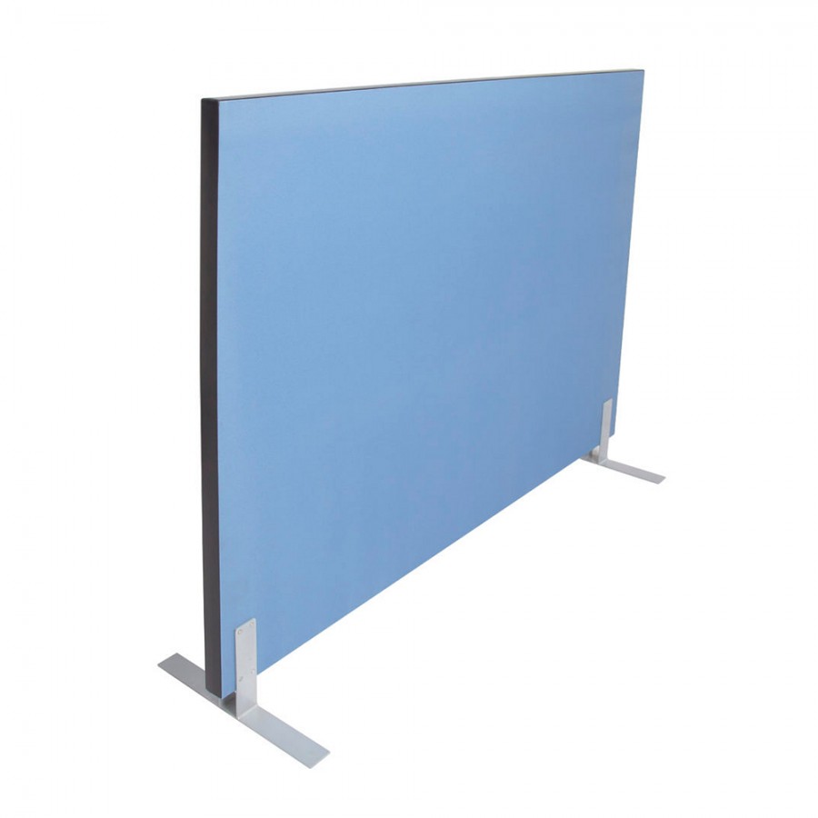 Acoustic Pinnable Partition Free Stand Screen - Blue