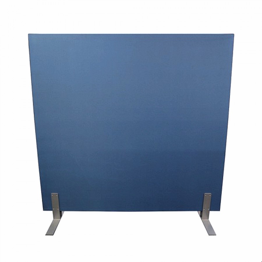Acoustic Pinnable Partition Free Stand Screen - Blue