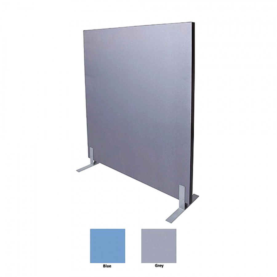 Acoustic Pinnable Partition Free Stand Screen - Grey