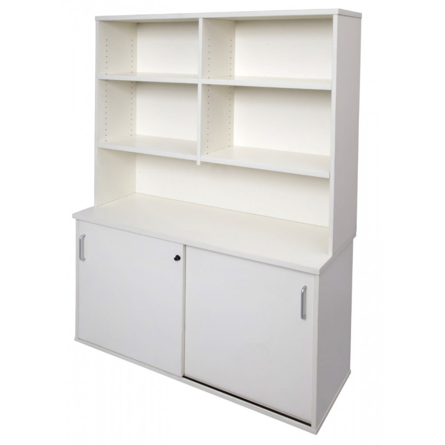 Rapid Vibe Office Sliding Door Storage & Hutch Shelving