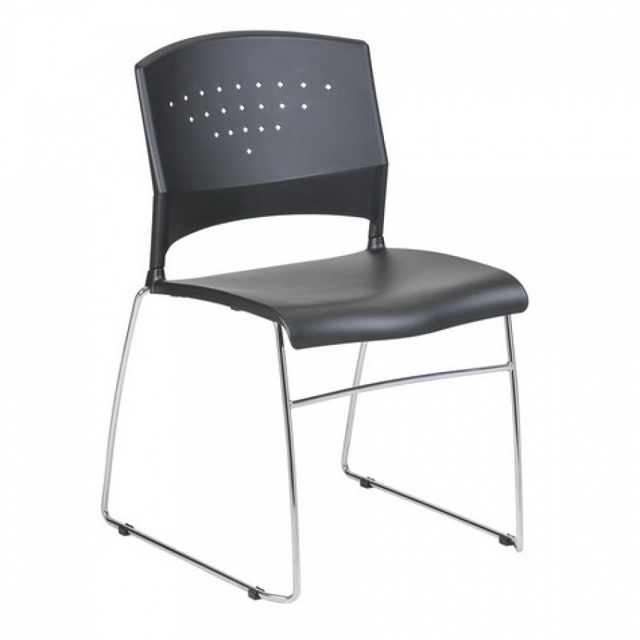 Lynx Stackable Traning Chair with Chrome Frame
