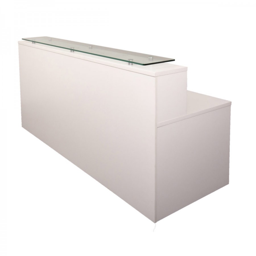 White 2000 Reception Counter with Return
