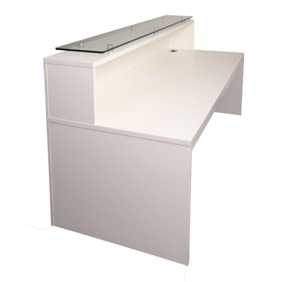White 2000 Reception Counter with Return